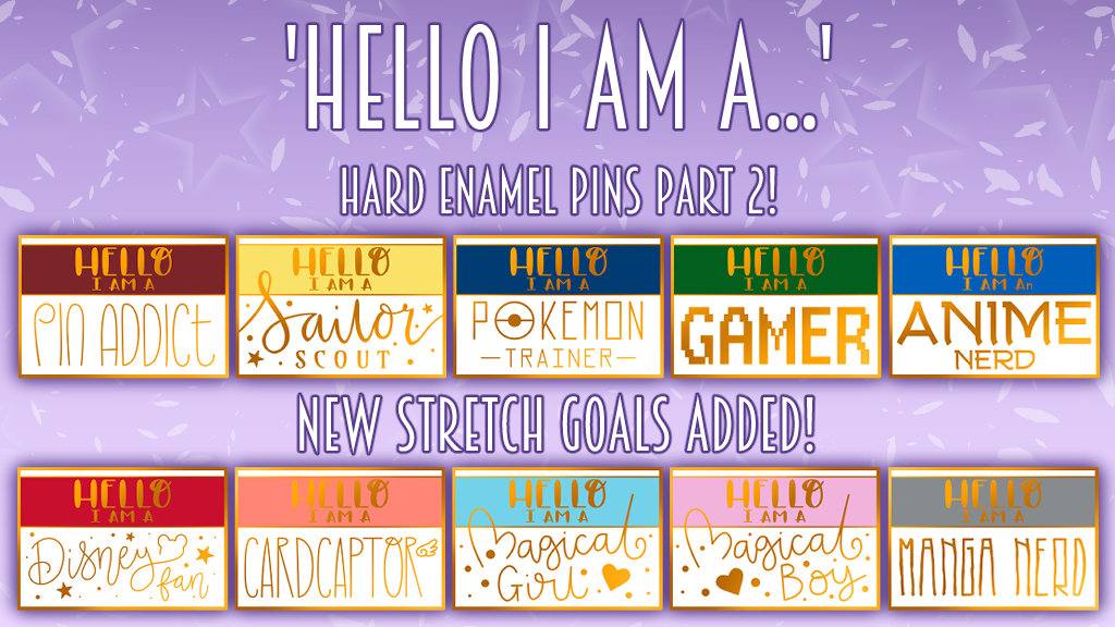 HELLO I AM A... Enamel pins *PART 2*