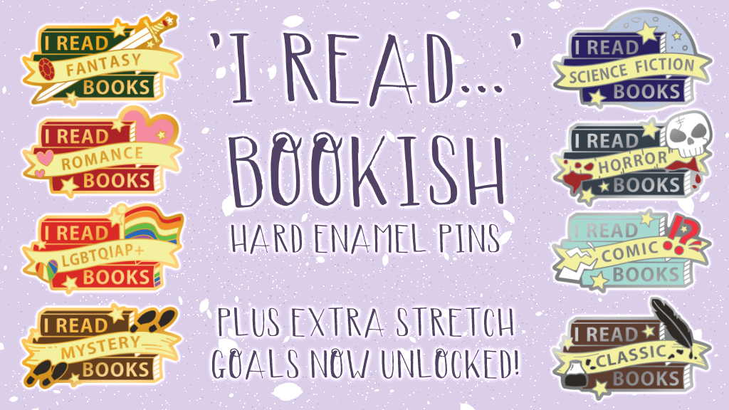 'I READ...' Bookish Hard Enamel Pins