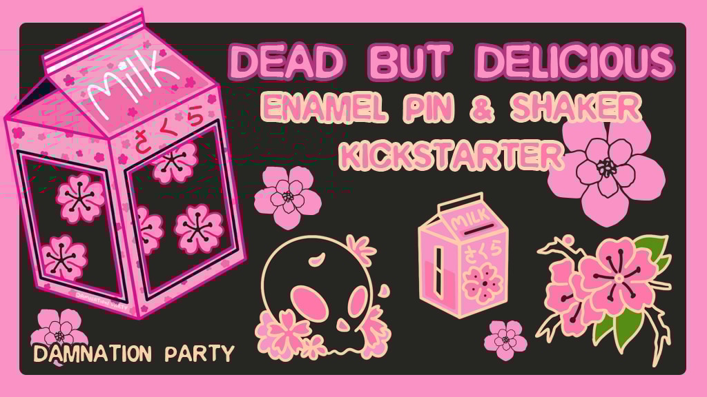 DEAD BUT DELICIOUS: Enamel Pin Set & Shaker