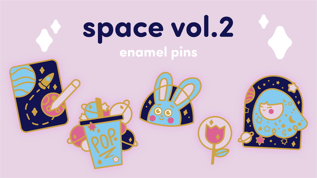 Space Enamel Pins ✶ Volume 2