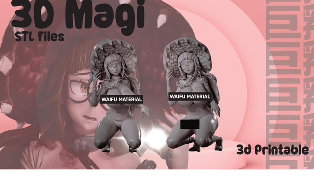 Mistimagi 3d stl 3d print fdm & resin anime style