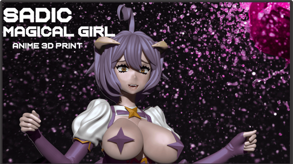 Sadic Magical Girl anime 3d print