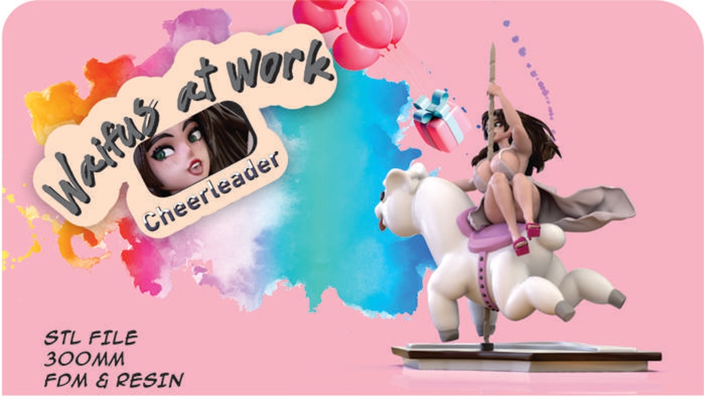 Waifus at Work Cheerleader!!!