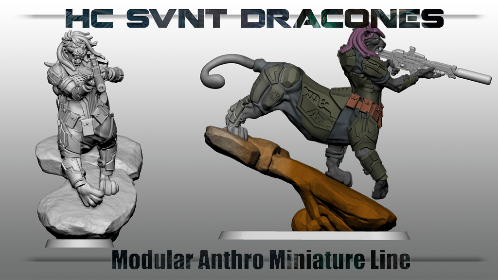HSD anthro scifi miniatures