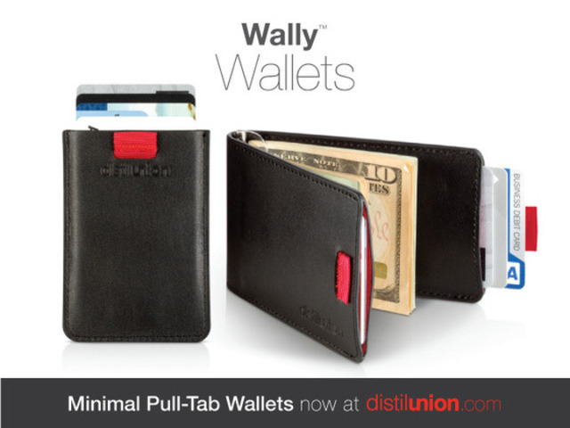 Minimal Pull-Tab Wallets: Wally Sleeve & Bifold