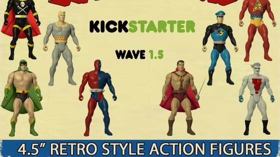 Amazing Heroes Wave 1.5 Retro Super Hero Action Figures