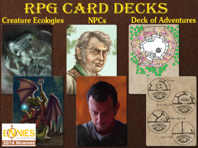 RPG Card Decks: NPCs, Creature Ecologies, Adventures