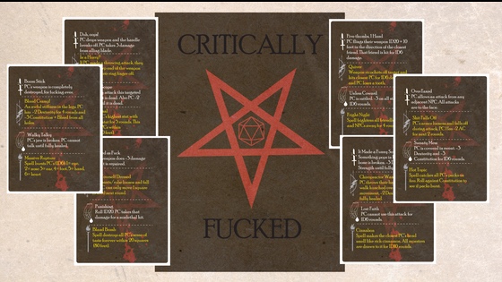 Critically Fucked Card Deck $13