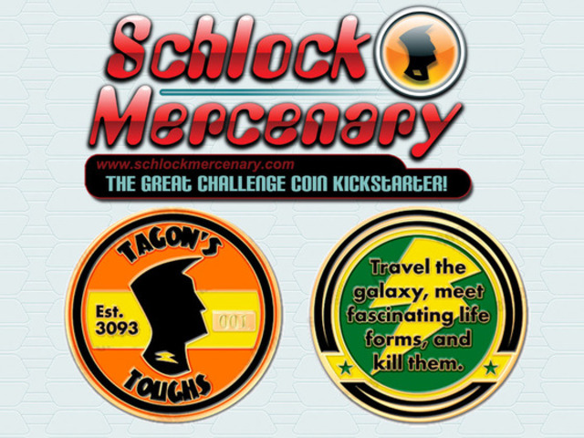 Schlock Mercenary Challenge Coins