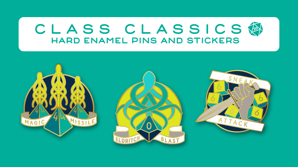 Class Classics - Dungeons and Dragons Hard Enamel Pins