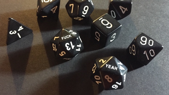 Fuck Yeah 20 Sided Dice (D20)