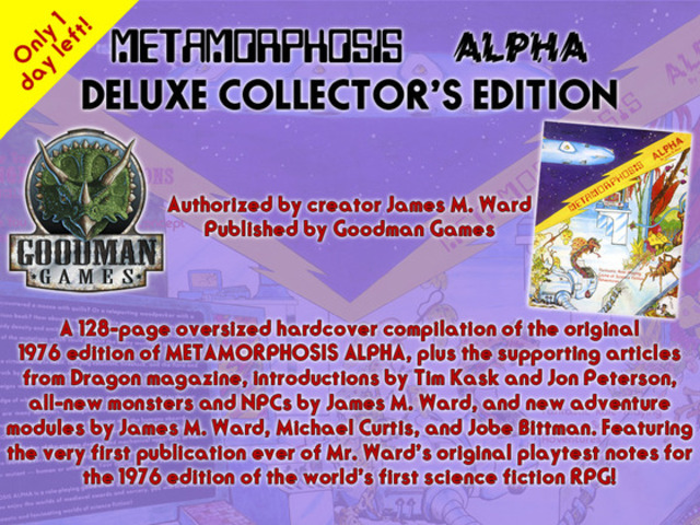 METAMORPHOSIS ALPHA Deluxe Hardcover Collector's Edition