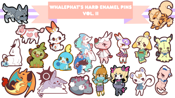 Whalephat's Hard Enamel Pins Vol. II