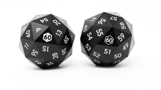 d60 & d60 Spindown Dice by Flying Horseduck!