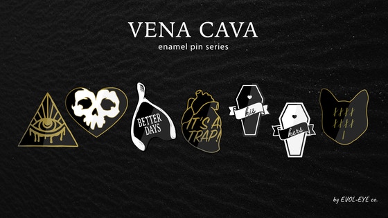 Vena Cava Enamel Pin Series