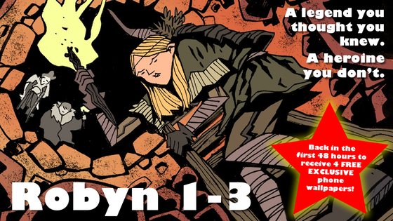 Robyn 1-3 - Action & adventure with a gender-flipped outlaw!