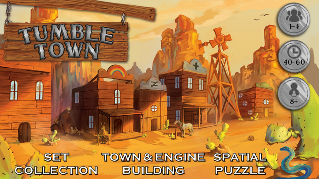 Tumble Town: the Dice Stacking Spatial Puzzle Game